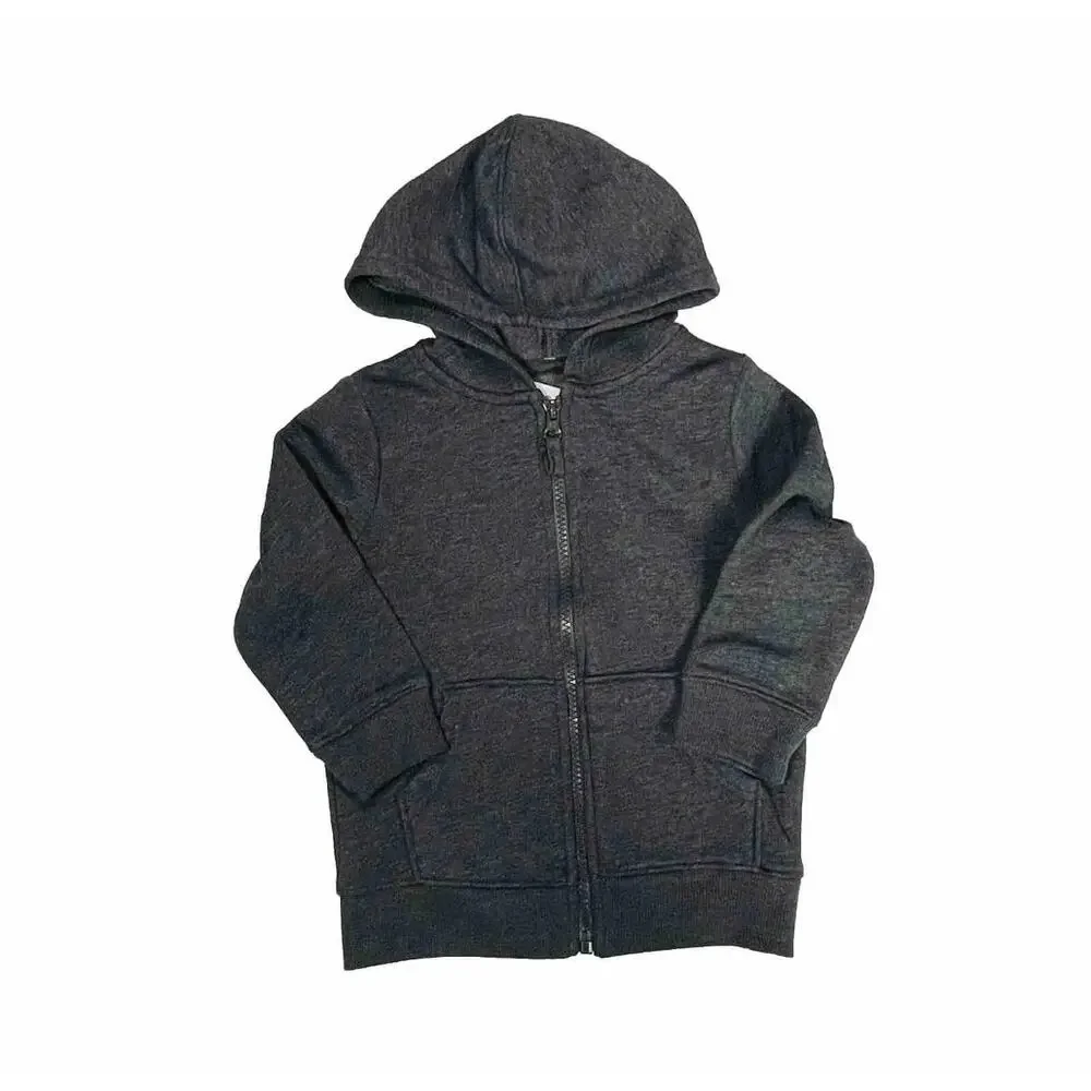 Cat & Jack Toddler Jacket Size 2T Full Zip Gray Hoodie With Pockets NWT